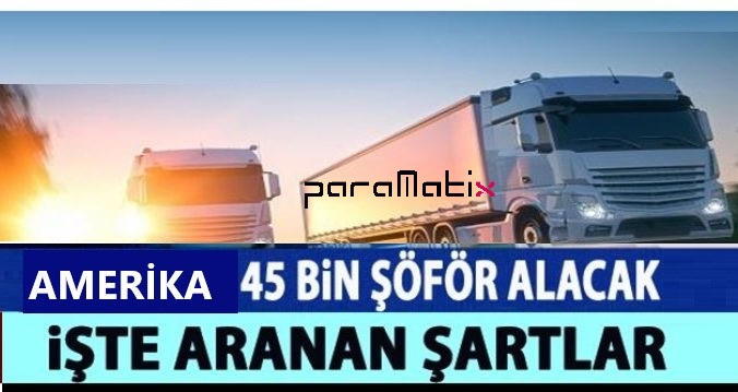  Amerika Şoför Alımı ve Başvuru Formu